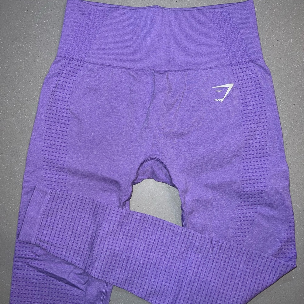 Gymshark Purple Marl Leggings Vital Seamless- S